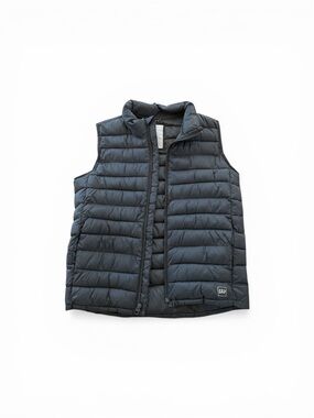 GAP Black Quilted Down-Style Puffer Vest